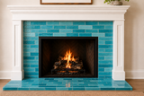Victorian fireplace tile 1.5 x 6 in SR-106 FIROZI BLUE